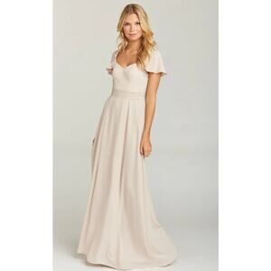 Show Me Your Mumu Womens Marie Sweetheart Maxi Dress S Beige Wedding Bridesmaid